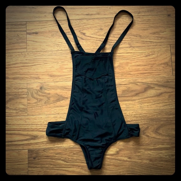 overall style swimsuit